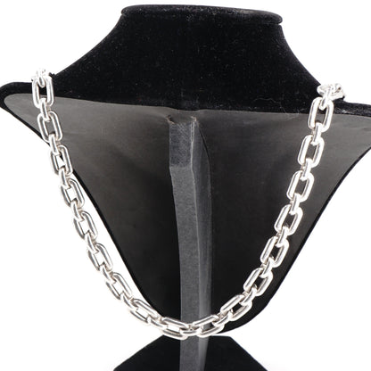 Sterling Silver Chunky Chain Collection Triple Wrap ID Bracelet