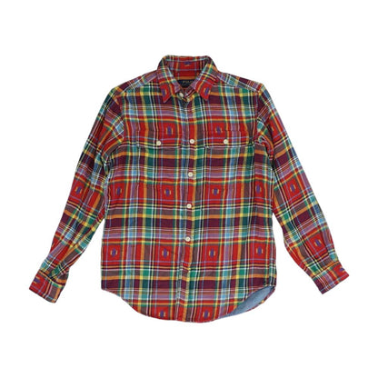 Multi Plaid Flannel Button Down