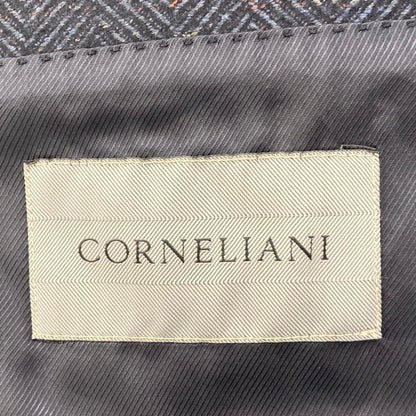 Navy Wool Herringbone Sport Coat