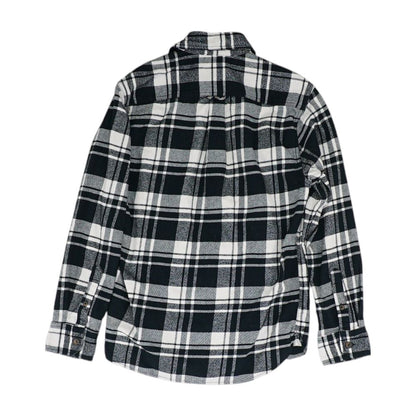 Black Plaid Flannel Button Down