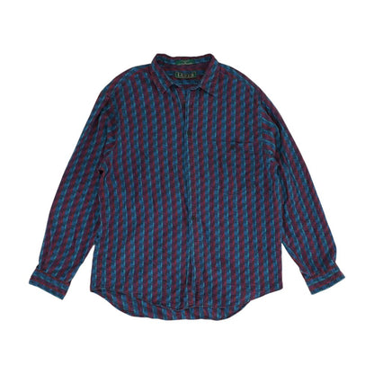 Multi Striped Long Sleeve Button Down