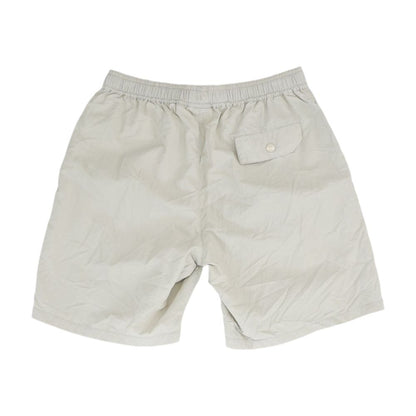 Beige Solid Swim Shorts