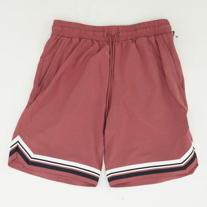 Mauve Striped Active Shorts