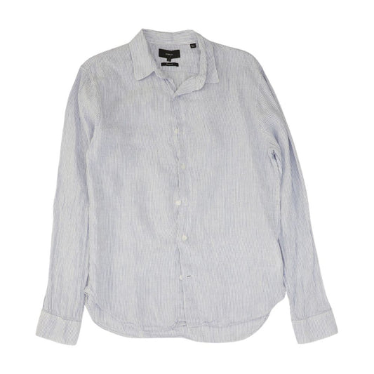 Blue Striped Long Sleeve Button Down