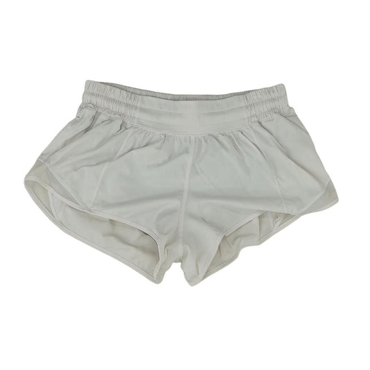 White Solid Active Shorts