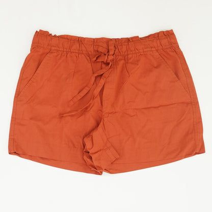 Red Solid Chino Shorts