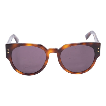 Tortoise LadyDiorStuds3 Round Sunglasses