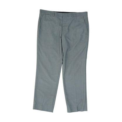 Gray Solid Dress Pants