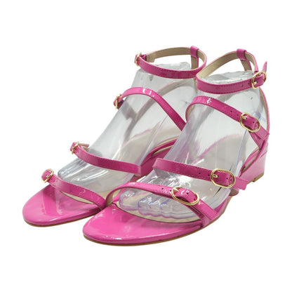 Pink Grecian Wedged Sandals