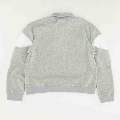 Gray Solid Sweatshirt