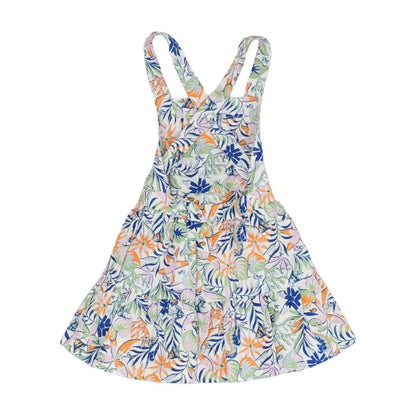 White Tropical Midi Dress