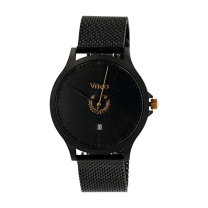 Black Stainless Steel Watch W/ Black Dial & Black Band