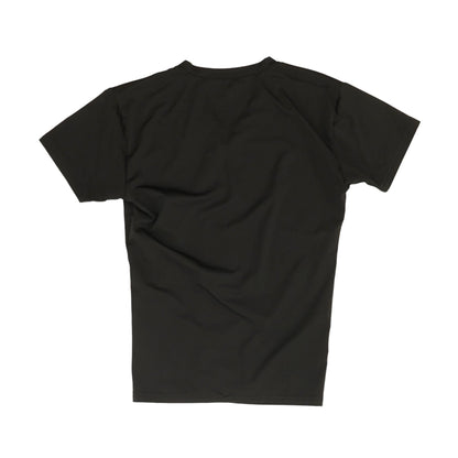 Black Solid V Neck T-Shirt