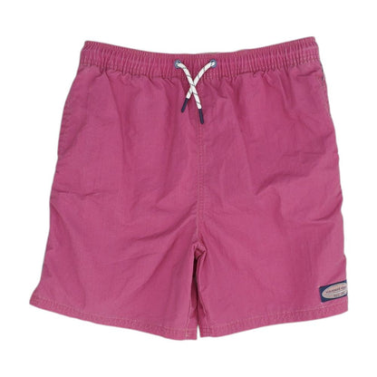 Magenta Solid Swim Shorts