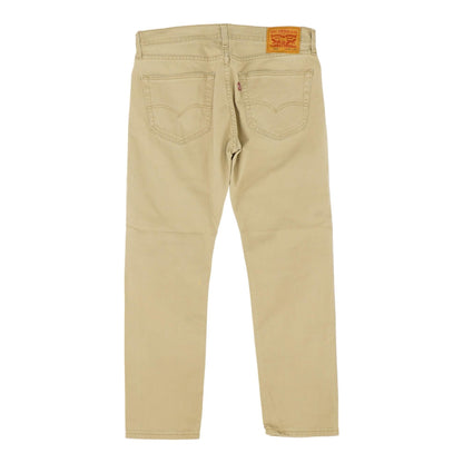 502 Tan Solid Tapered Jeans