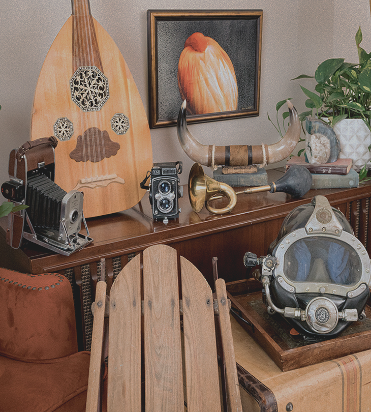 a collection of eclectic items