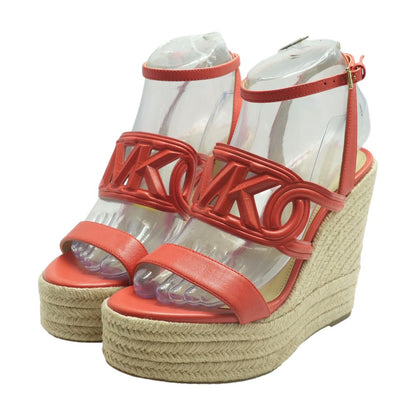 Coral Wedged Sandals