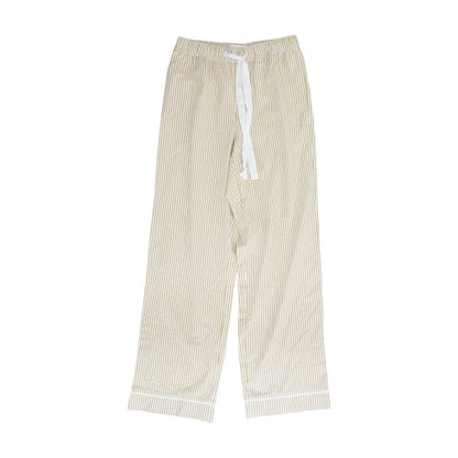 Beige Striped Pajama Bottom