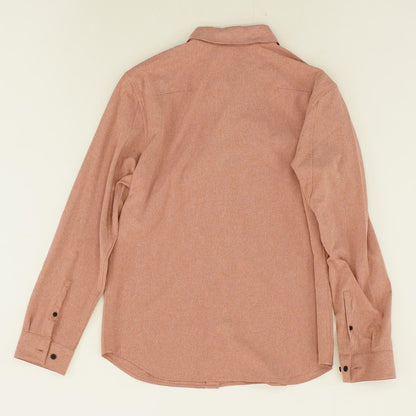 Mauve Solid Long Sleeve Button Down
