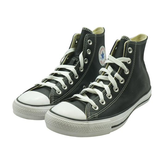 Chuck Taylor All Star Black Leather High Top Athletic Shoes