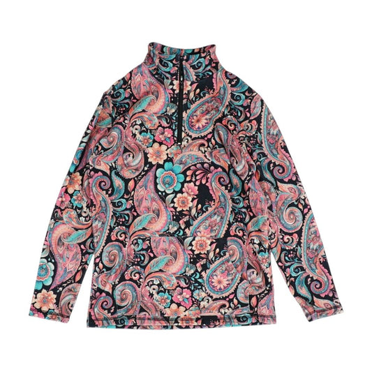 Multi Floral 1/4 Zip Pullover