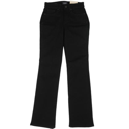 Black Solid Low Rise Bootcut Jeans