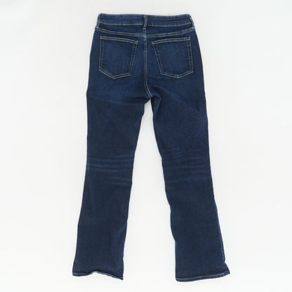 Navy Solid High Rise Bootcut Jeans
