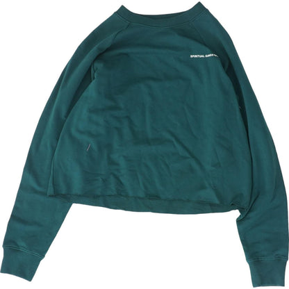 Green Solid Sweatshirt