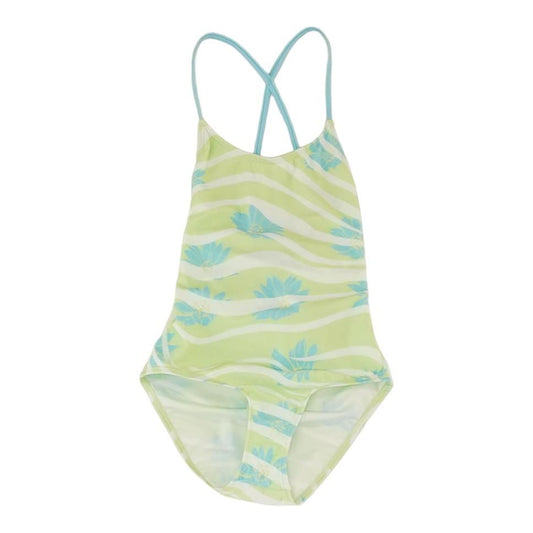 Neon Green Tropical One-Piece