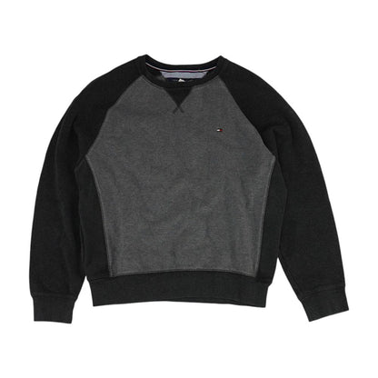 Gray Color Block Sweatshirt
