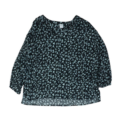 Black Floral Blouse