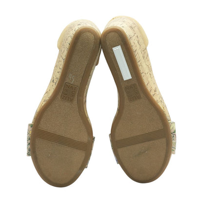 Tan Wedged Sandals