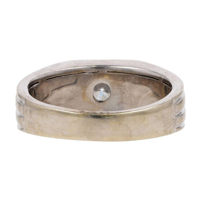 .75 Ct 14K White Gold Round Lab Grown Diamond Center With Tapered Shank Band