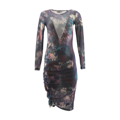 Purple Tie Dye Midi Dress