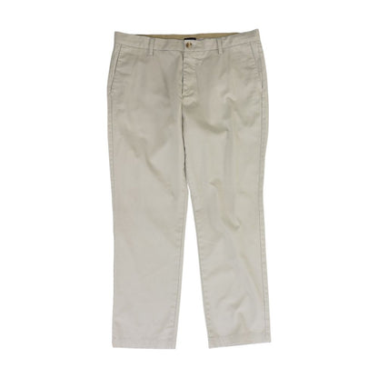 Tan Solid Chino Pants