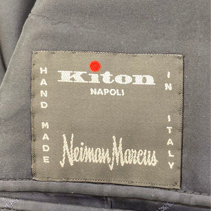 Kiton Green Cashmere Wool Silk Blend Textured Sport Coat