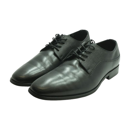 Black Leather Derby/oxford Dress Shoes