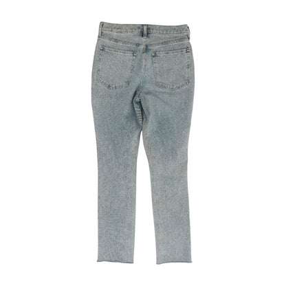 Blue High Rise Slim Leg Jeans