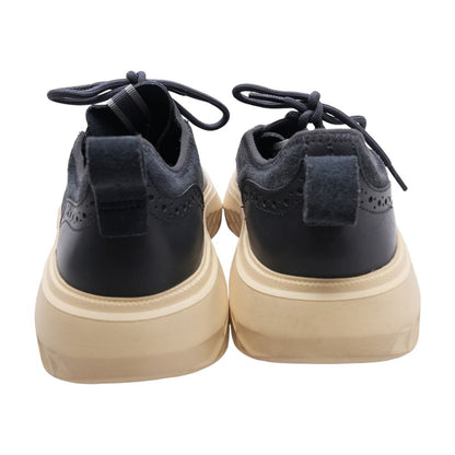 Navy Lace Up Casual Shoes