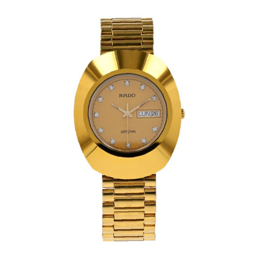 Men's DiaStar Original With Diamond Markers Gold Tone Watch