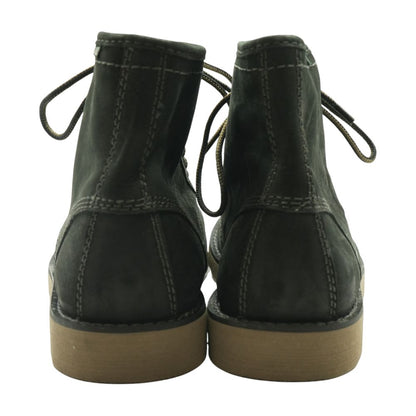 Black Leather Combat Boots