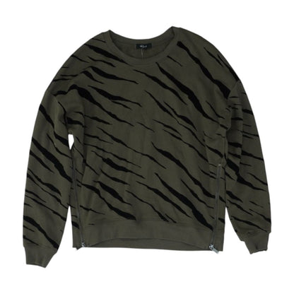 Green Animal Print Sweatshirt