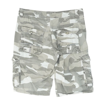 Gray Camo Cargo Shorts