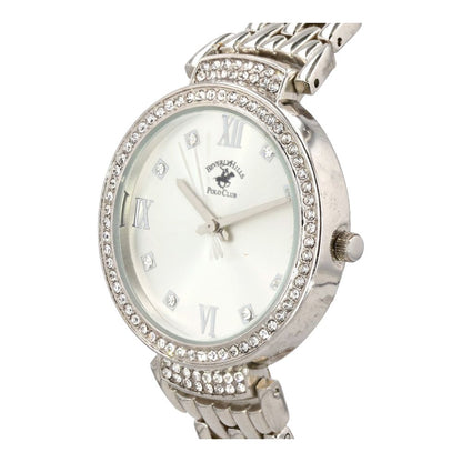 Women's Silver Tone Crystal Bezel Stainless Steel Watch