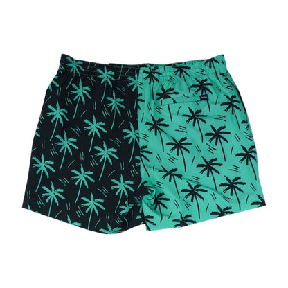 Green Graphic Swim Shorts