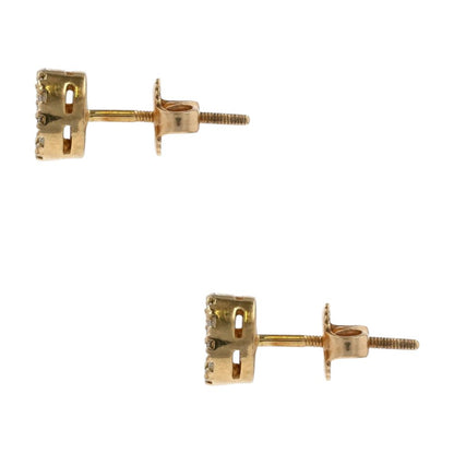 .60 Ct 10K Gold Cluster Diamond Stud Earrings