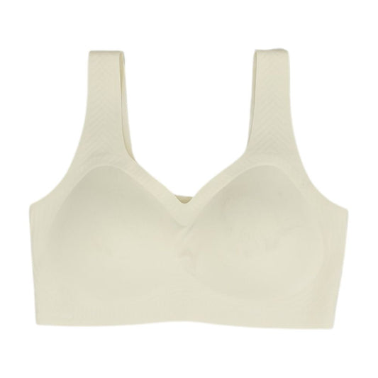 Ivory Solid Bra