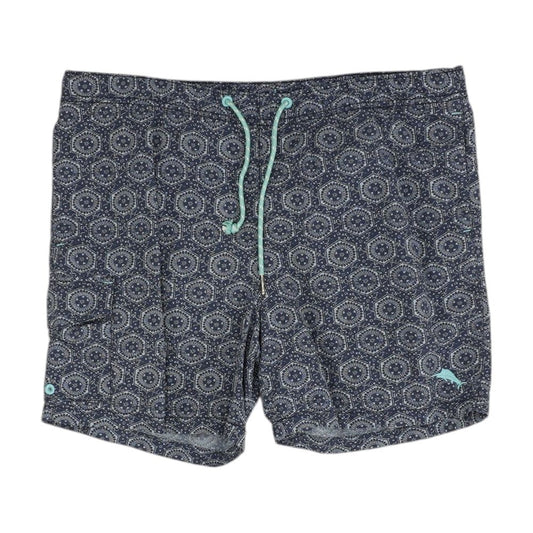 Navy Graphic Swim Shorts