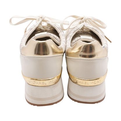 Beige Low Top Athletic Shoes