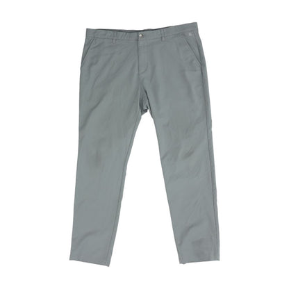 Gray Solid Chino Pants